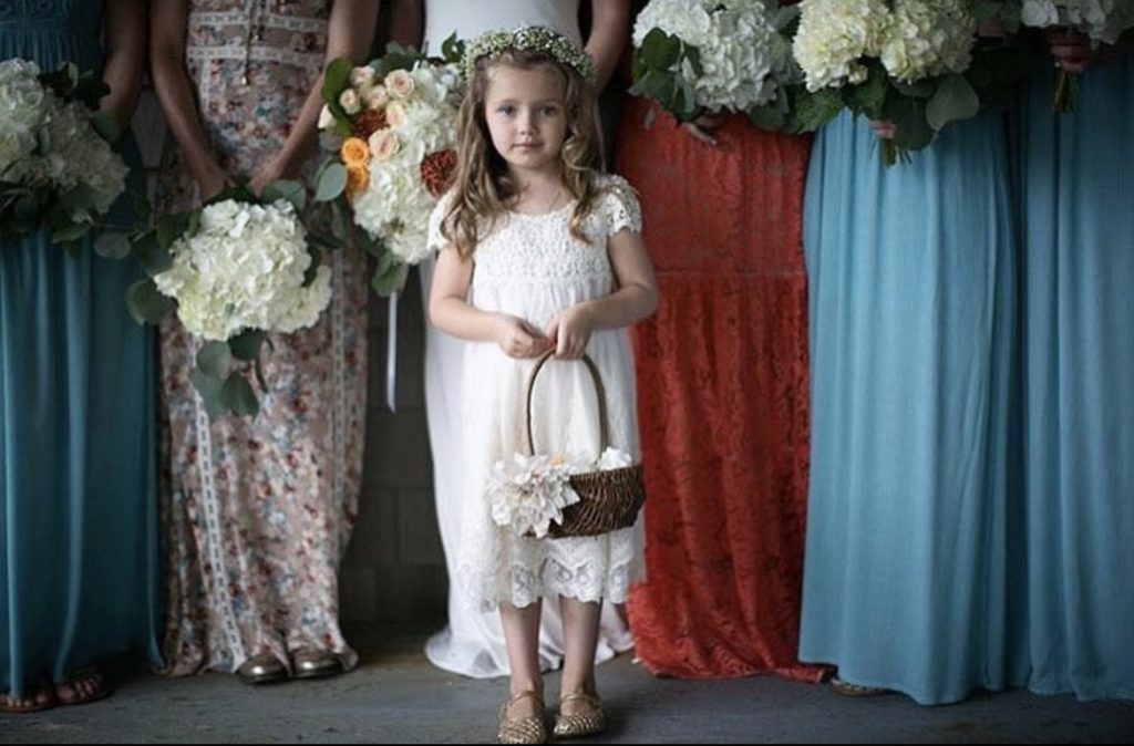 flower girl basket obx wedding flowers