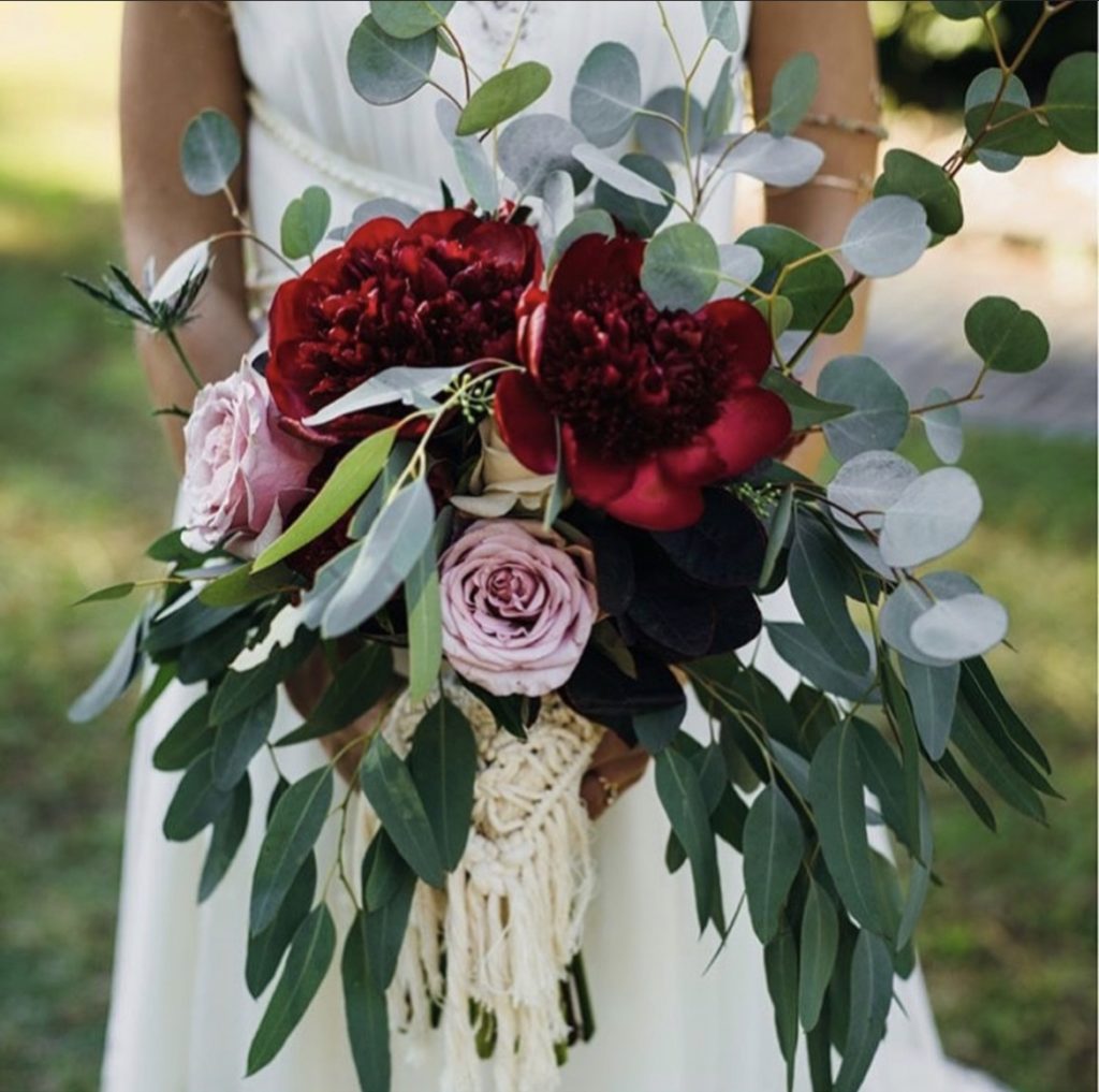 Bridal bouquet dripping with beauty - OBX Wedding flowers
