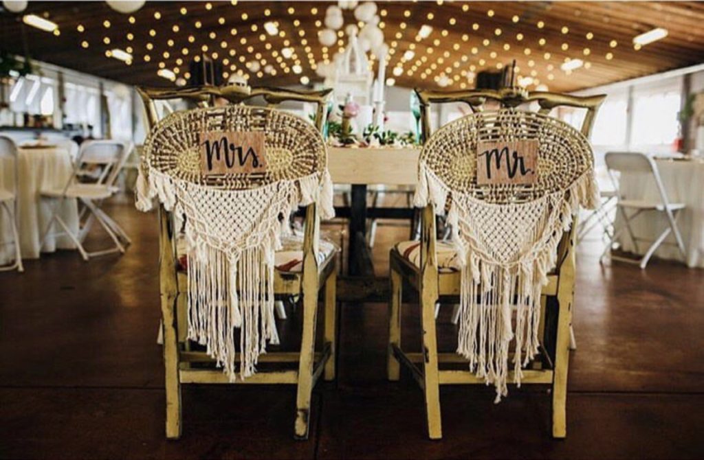 macrame crafted by obx wedding flowers