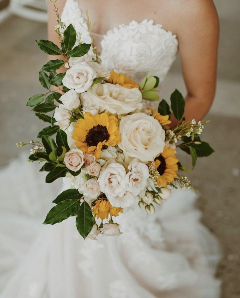 beautiful bouquet by OBX Wedding Flowers